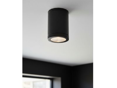 Firstlight 6818BK Max Resin Flush Ceiling Fitting In Black Finish IP65