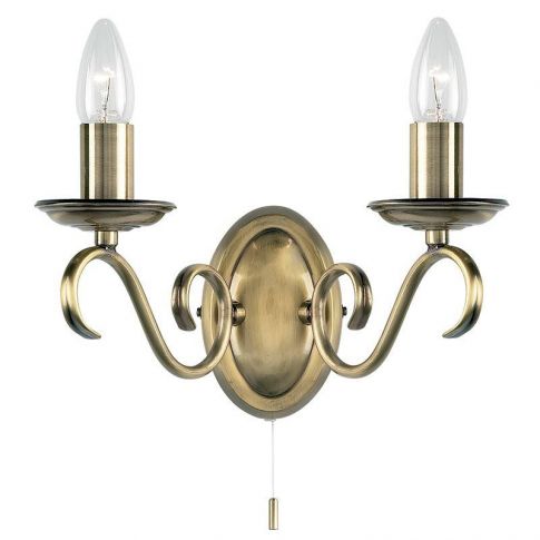 Endon 2030 2an 2 Light Wall In, Antique Chandelier Wall Lights