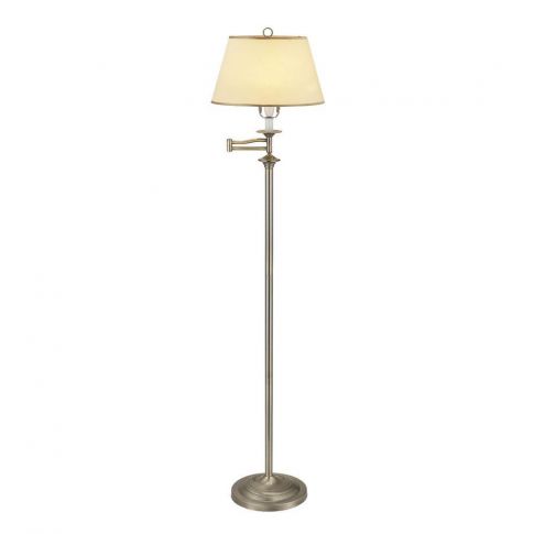 Traditional Swing Arm Floor Light In, Traditional Brass Floor Lamps
