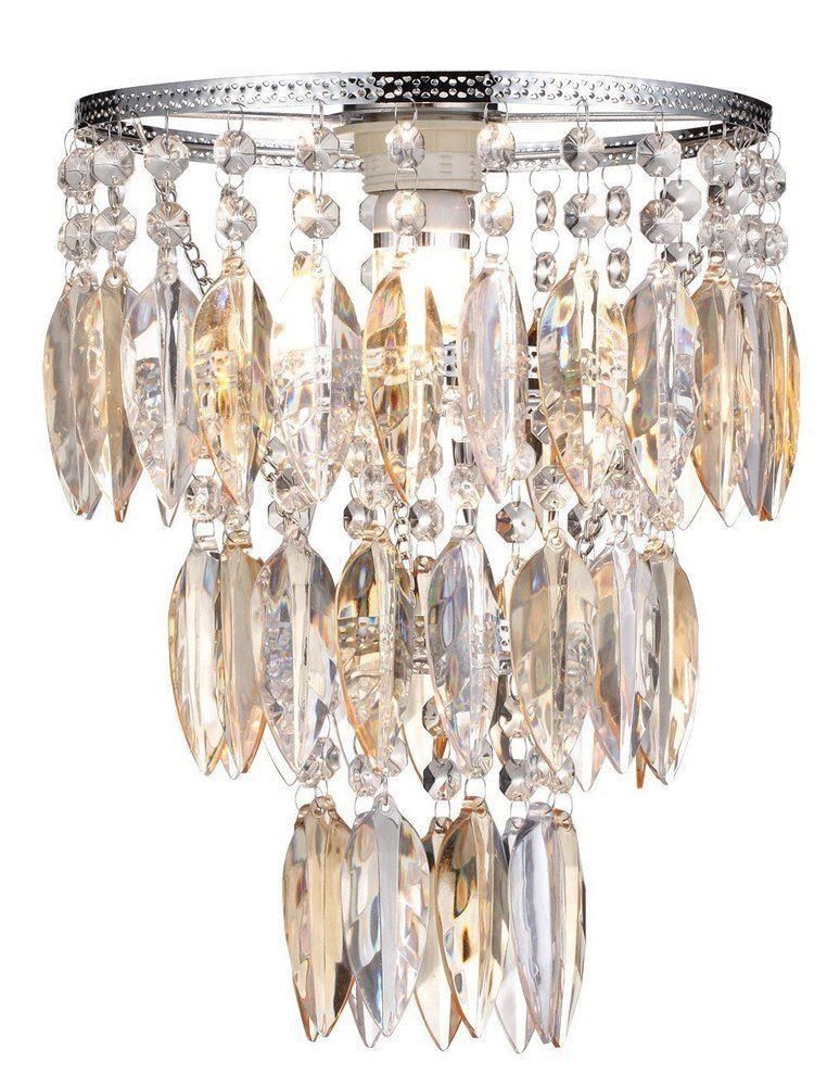 Nikki Easy Fit 1 Light Ceiling Pendant Lamp Shade In Champagne From Lights 4 Living - Glass Ceiling Lights Shade