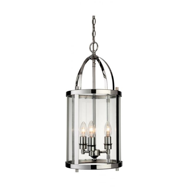 Firstlight 8301CH Imperial Polished Chrome 3 Light Hanging Hall Lantern 