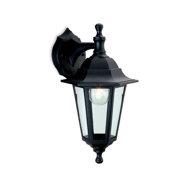Firstlight 8349BK Malmo Uplight or Downlight Coastal Wall Lantern In Black Resin