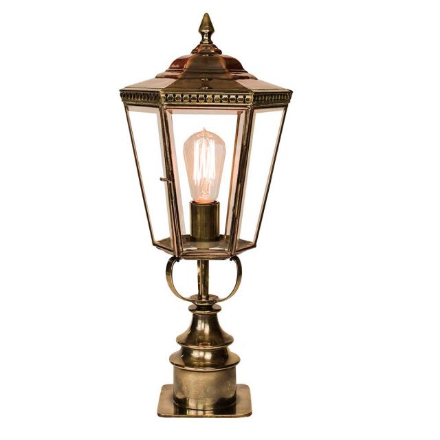 Chelsea 433SP Traditional Solid Brass Short Pillar Lamp