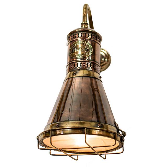 Freighter 451 Traditional Solid Copper and Brass Wall Lamp