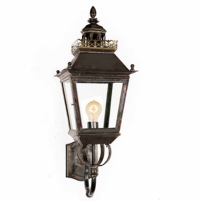 502 Chateau 1 Light Solid Brass Exterior Wall Light