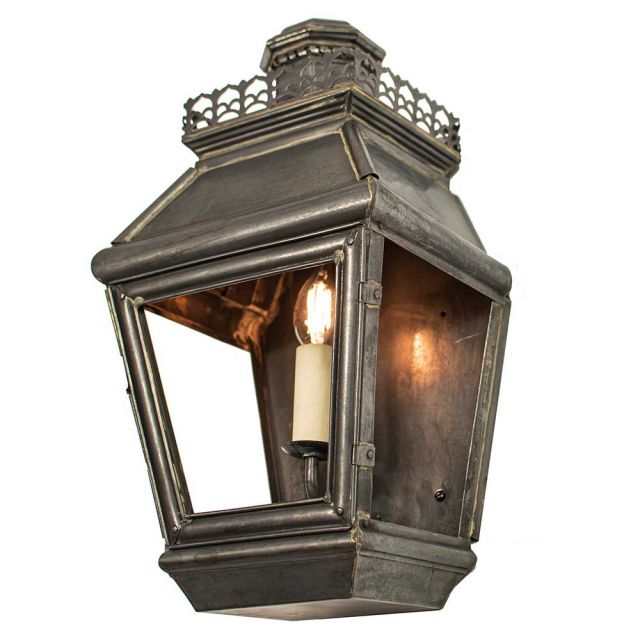 503 Chateau 1 Light Exterior Solid Brass Wall Light