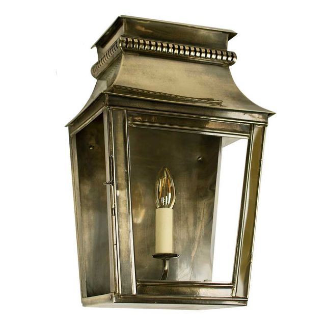513AB Parisienne Small Passage Lantern In Antique Brass - H: 435mm
