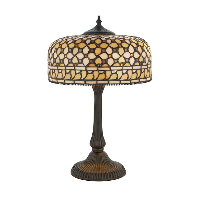 Interiors 1900 64278 Mille Feux Tiffany Medium 2 Light  Table Lamp: Height - 445mm