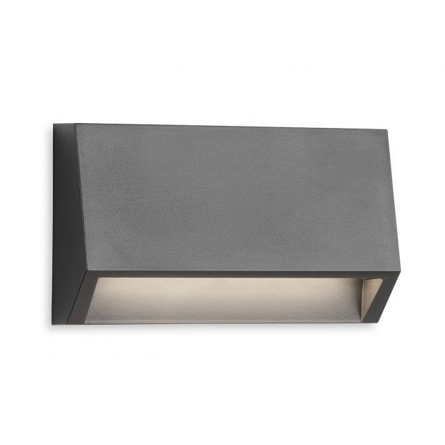 Firstlight 6814GP Remo LED Resin Wall & Step Light In Graphite Finish 100mm