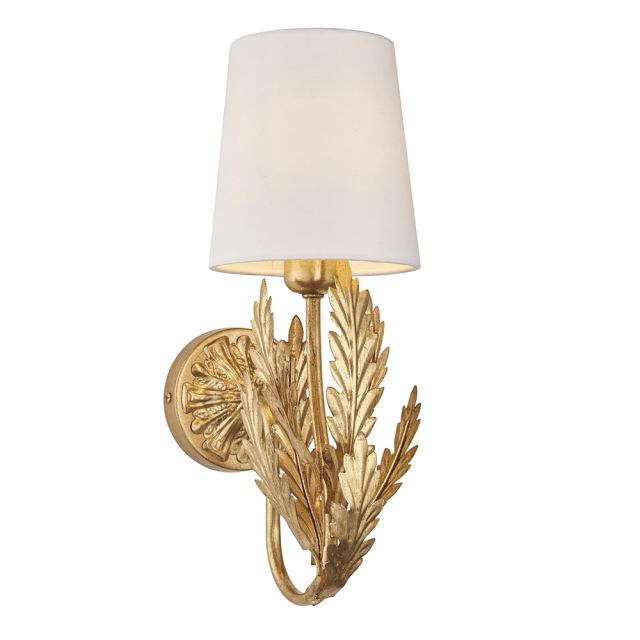 Endon Delphine 95040 Wall Light in Gold Paint 