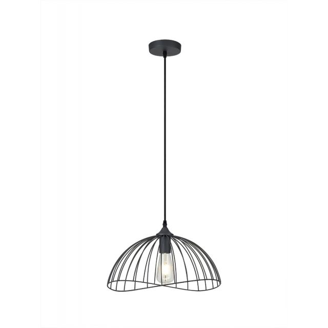 Robson Dome Ceiling Pendant Light In Graphite Finish 
