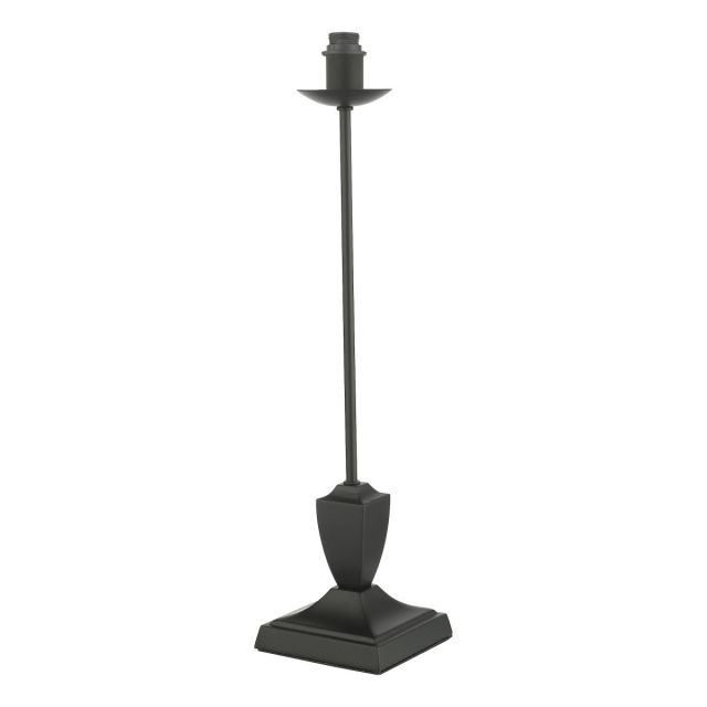 Dar Lighting Bessa Table Lamp Base Only In Satin Black Finish BES4122