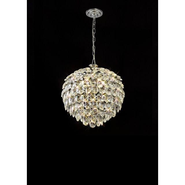 Diyas IL32801 Coniston 6 Light Ceiling Pendant In Polished Chrome