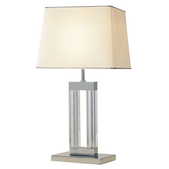 Dar DOM4050 Domain Glass Table Lamp