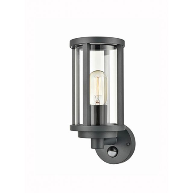 Flora Outdoor Wall Lantern In Grey Finish With Glass Diffuser IP54 OUT6635