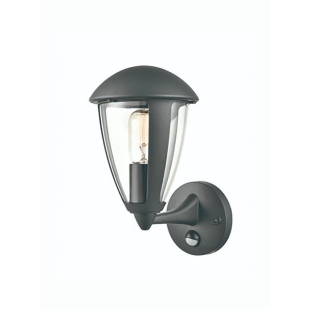 Flora Outdoor PIR Wall Lantern In Grey Finish OUT6637