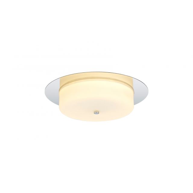 Arctic Bathroom LED Ceiling Light In Polished Chrome And White Finish IP44