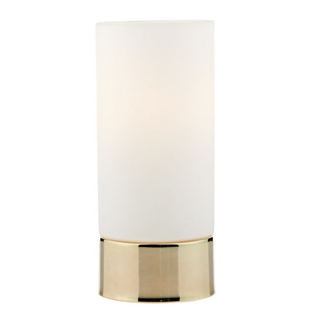 JOT4035 JOT Gold Finish and Opal Glass Touch Table Lamp