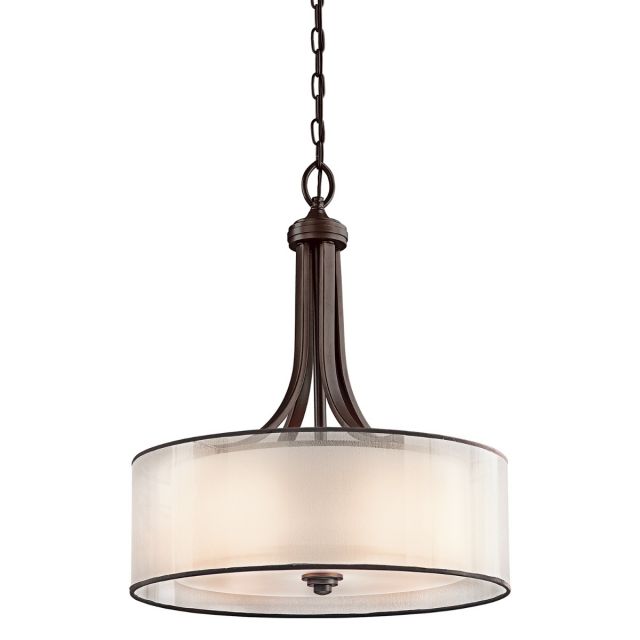 KL-LACEY-P-L-MB Lacey Large Pendant Lampshade Bronze Finish