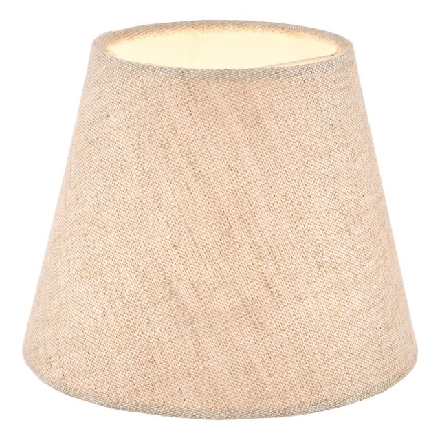 Laura Ashley Bray Candle Clip Shade In Natural Linen Finish