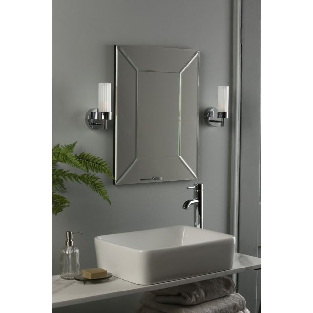 Laura Ashley LA3756153-Q Howard Bathroom Wall Light In Polished Chrome Finish IP44