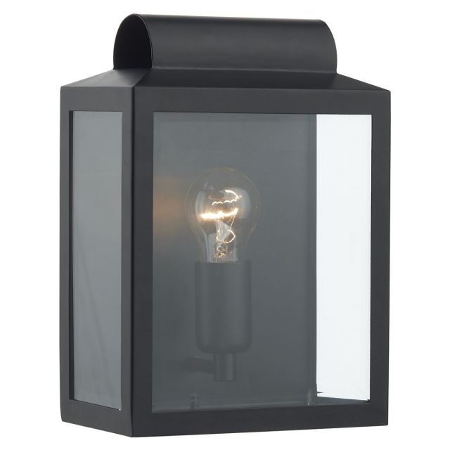 Dar Lighting Notary Outdoor Wall Light In Black Finish