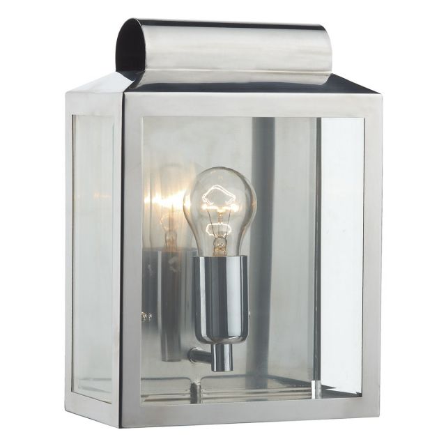 Dar Lighting Notary Outdoor Wall Light In Stainless Steel Finish