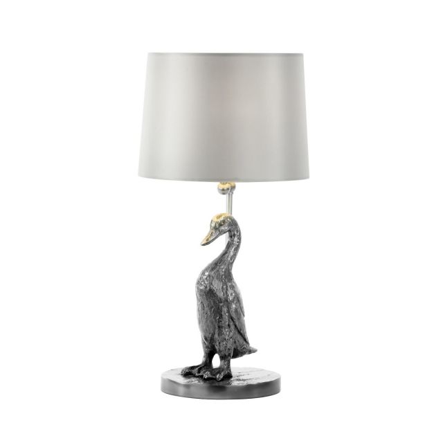 David Hunt Lighting PUD4267 PUDDLE Table Lamp Base Only In Pewter Finish 