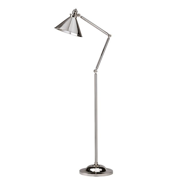 Elstead PV/FL PN Provence 1 Light Floor Lamp In Polished Nickel