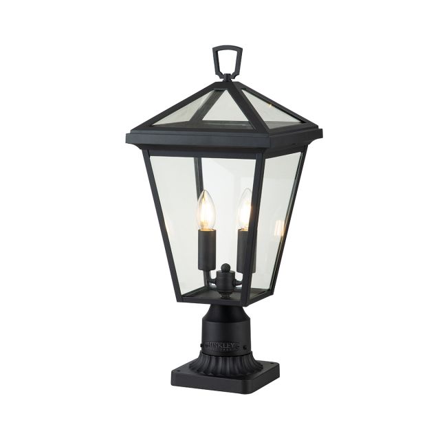 Quintiesse QN-ALFORD-PLACE3-M-MB Alford Place Pedestal Lantern In Museum Black Finish IP44