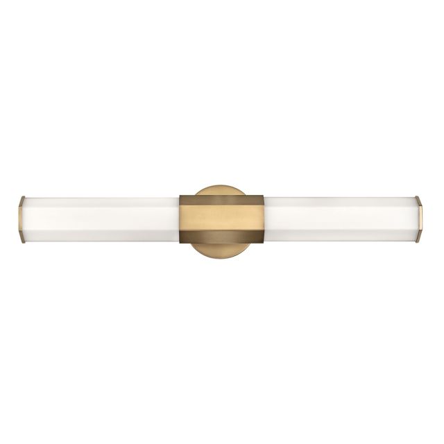 Quintiesse QN-FACET-LED2-HB-BATH Facet Dual Integral LED Wall Light In Heritage Brass Finish