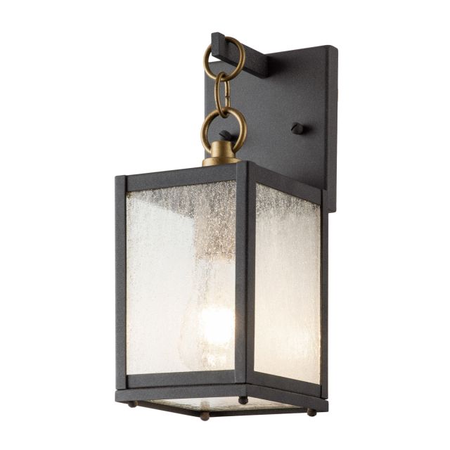 Quintiesse QN-LAHDEN2-S-WZC Lahden Small Outdoor Wall Lantern In Weathered Zinc Finish IP44