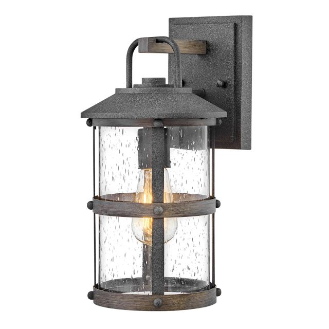 Quintiesse QN-LAKEHOUSE2-S-DZ Lakehouse Small Wall Light In Aged Zinc And Driftwood Grey