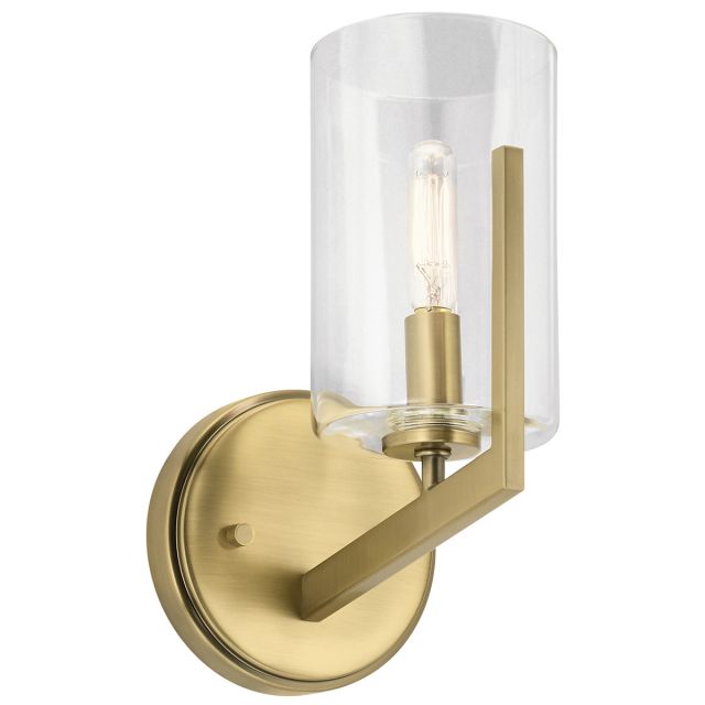 Quintiesse QN-NYE1-BNB Nye Single Wall Light in Brushed Natural Brass Finish