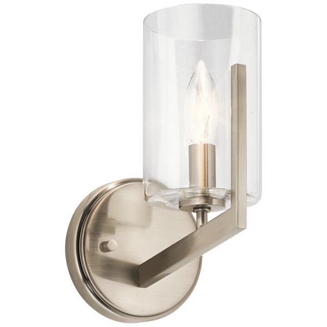 Quintiesse QN-NYE1-CLP Nye Single Wall Light in Classic Pewter Finish