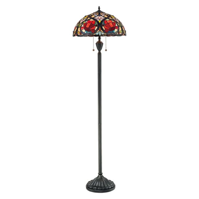 QZ-LARISSA-FL Larissa Tiffany Bronze Floor Lamp
