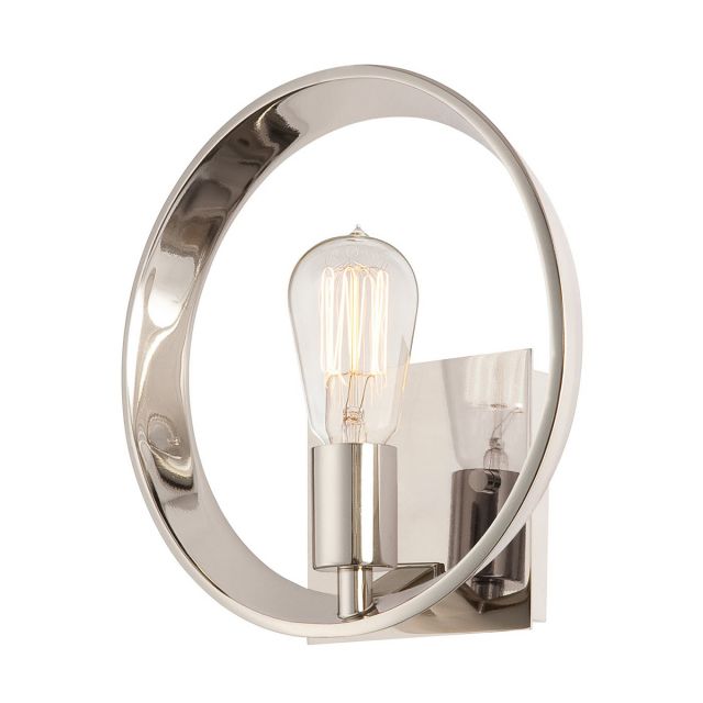 Theater Row 1 Light Imperial Silver Finish Wall Light