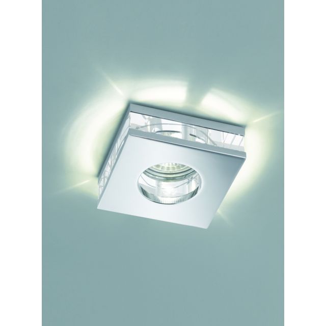 Square Bathroom Downlight With Crystal Glass IP65 R267