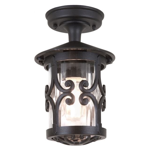 Elstead BL13A-BLACK Hereford Fixed Rod Porch Lantern