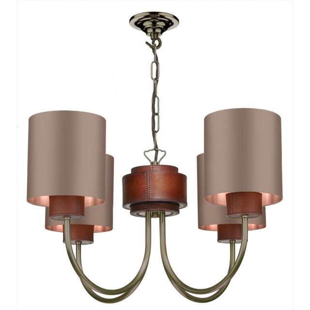 David Hunt Lighting SA0475 SADDLER 4 Light Ceiling Pendant In Antique Brass Fitting Only