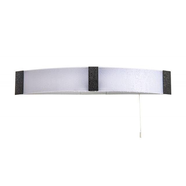 Salford Bathroom Shaver Wall Lamp In Black And White Finish