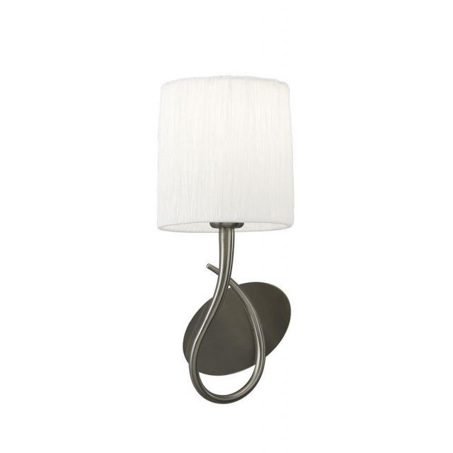 Mantra M3701/S Lua 1 Light Switched Wall Light In Satin Nickel