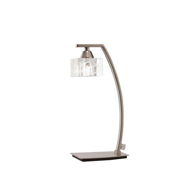 Mantra M1447SN Zen Sn 1 Light Table Lamp In Satin Nickel