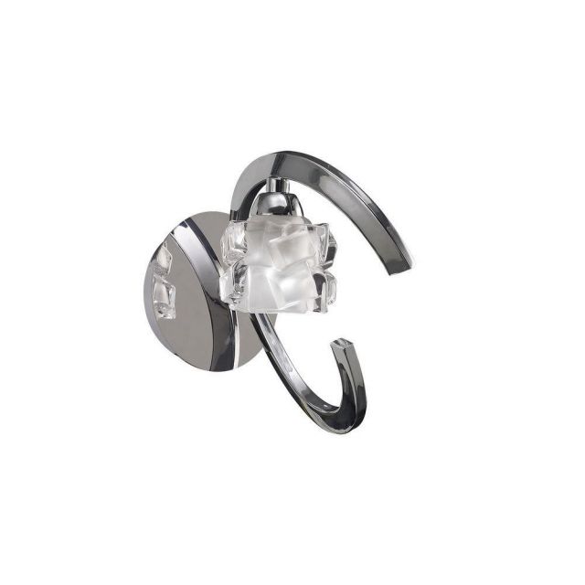 Mantra M1845/S Ice 1 Light Switched Wall Light In Chrome
