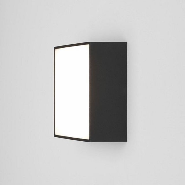 Astro 1391006 Kea One Light Outdoor Square Wall And Ceiling LED Light In Black - Length: 140mm
