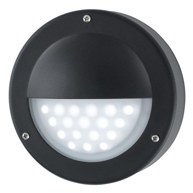 Searchlight 8744BK LED Black Outside Wall Light, IP44
