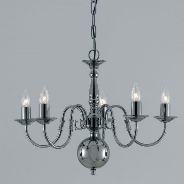Traditional Flemish 5 Light Chandelier - Various Finishes