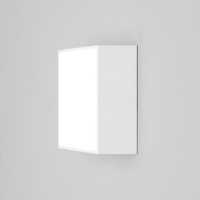 Astro 1391005 Kea One Light Outdoor Square Wall And Ceiling LED Light In White - Length: 140mm