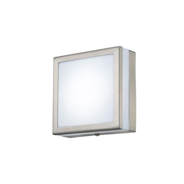Diyas D0083 Aldo LED Plain Square Outdoor Ceiling/Wall Light In Stainless Steel
