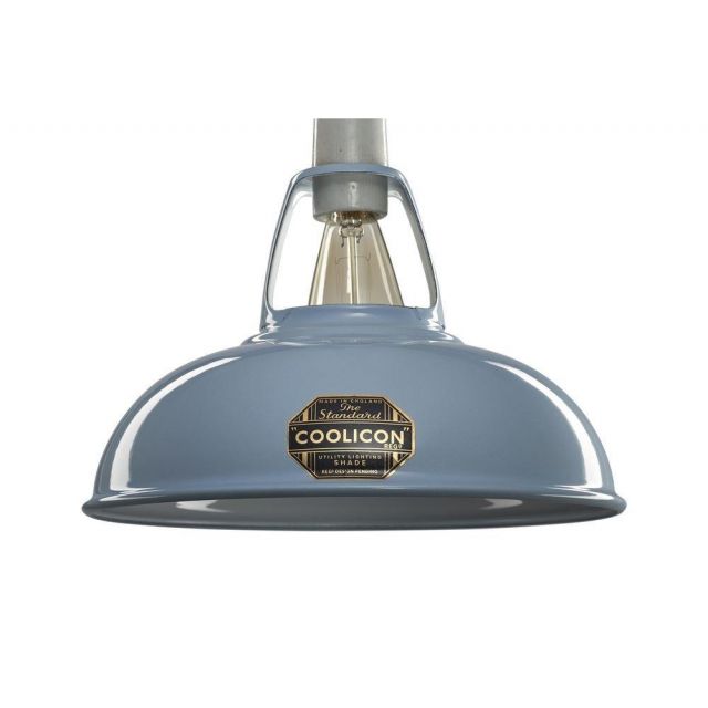 Coolicon 1 Light Small Classic Ceiling Pendant In Sky Blue - Dia: 228mm